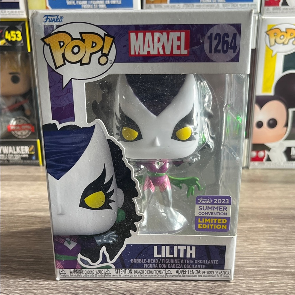 Funko Pop Marvel Lilith with Purple and Yellow Accents